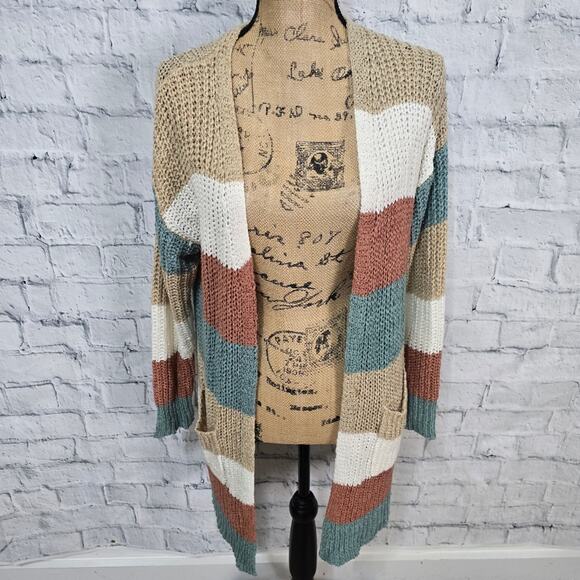 Altard State striped cardigan sweater top Sz XS/S casual A18 - Picture 1 of 3